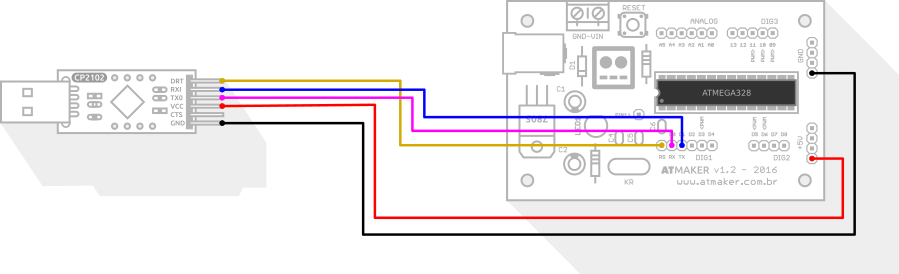 Conversor placa arduino standalone